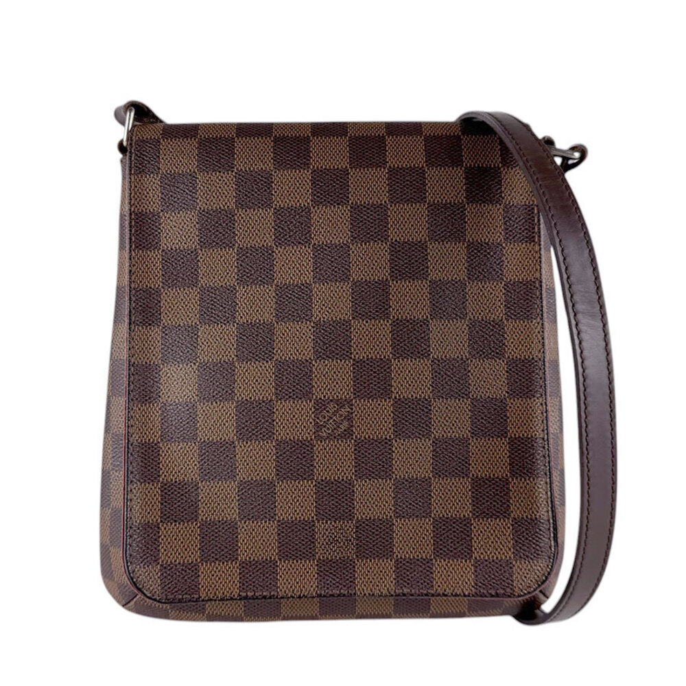 Louis Vuitton Shoulder Bag Damier Musette Salsa Long Canvas Ebene Brown